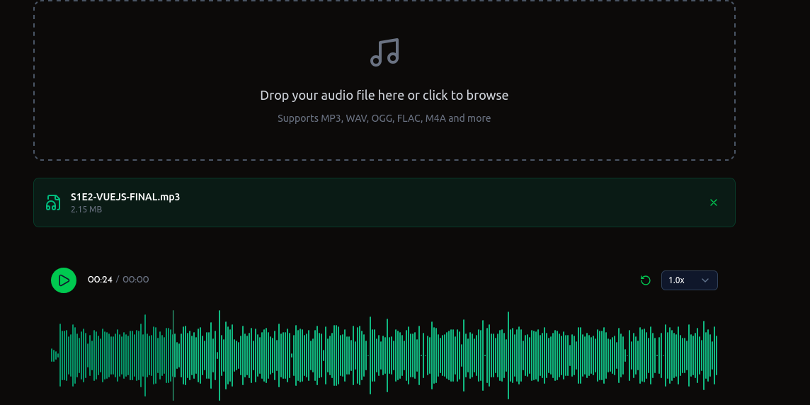 MagicSync custom waveform audio player connected to Bunny CDN